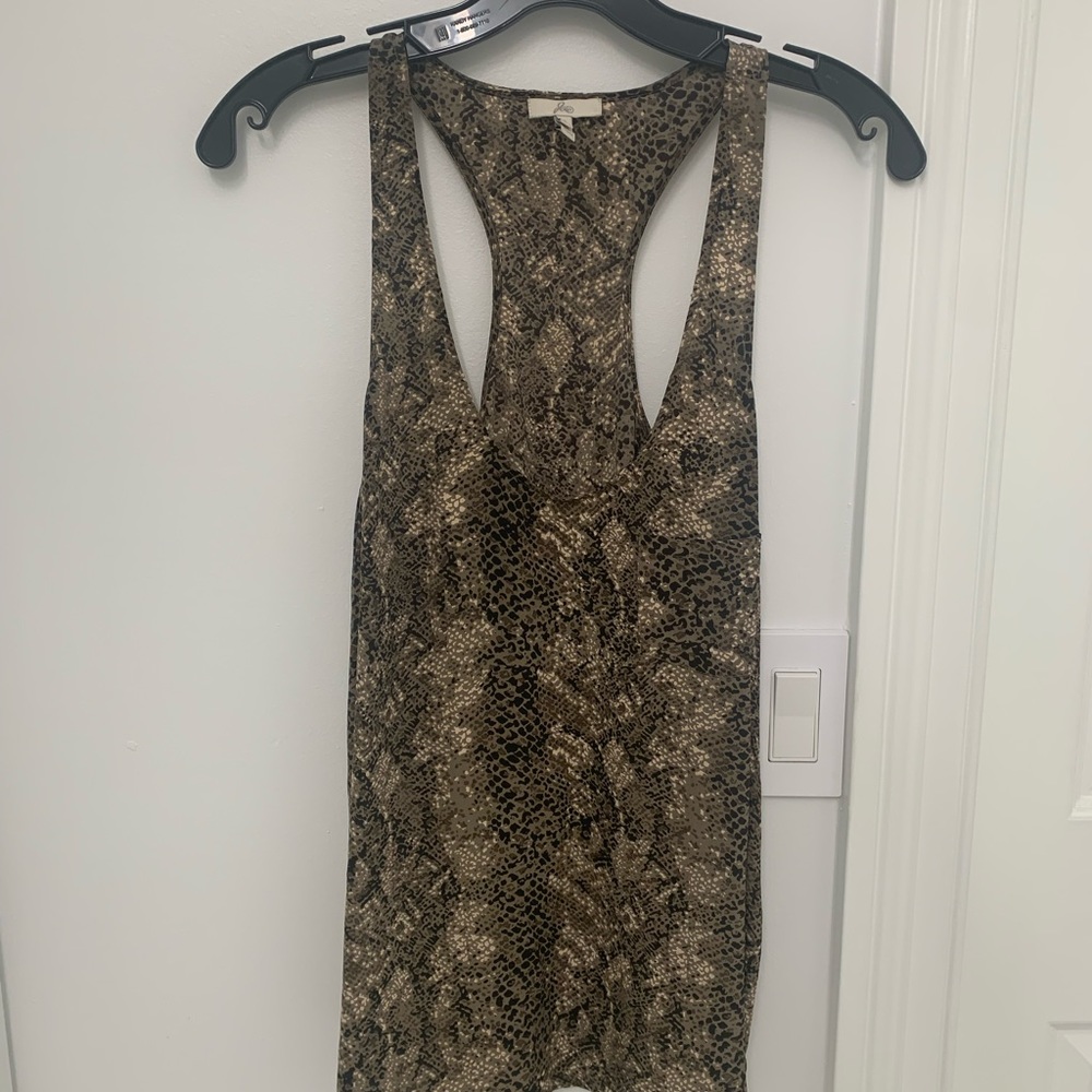 Josie raceback silk top